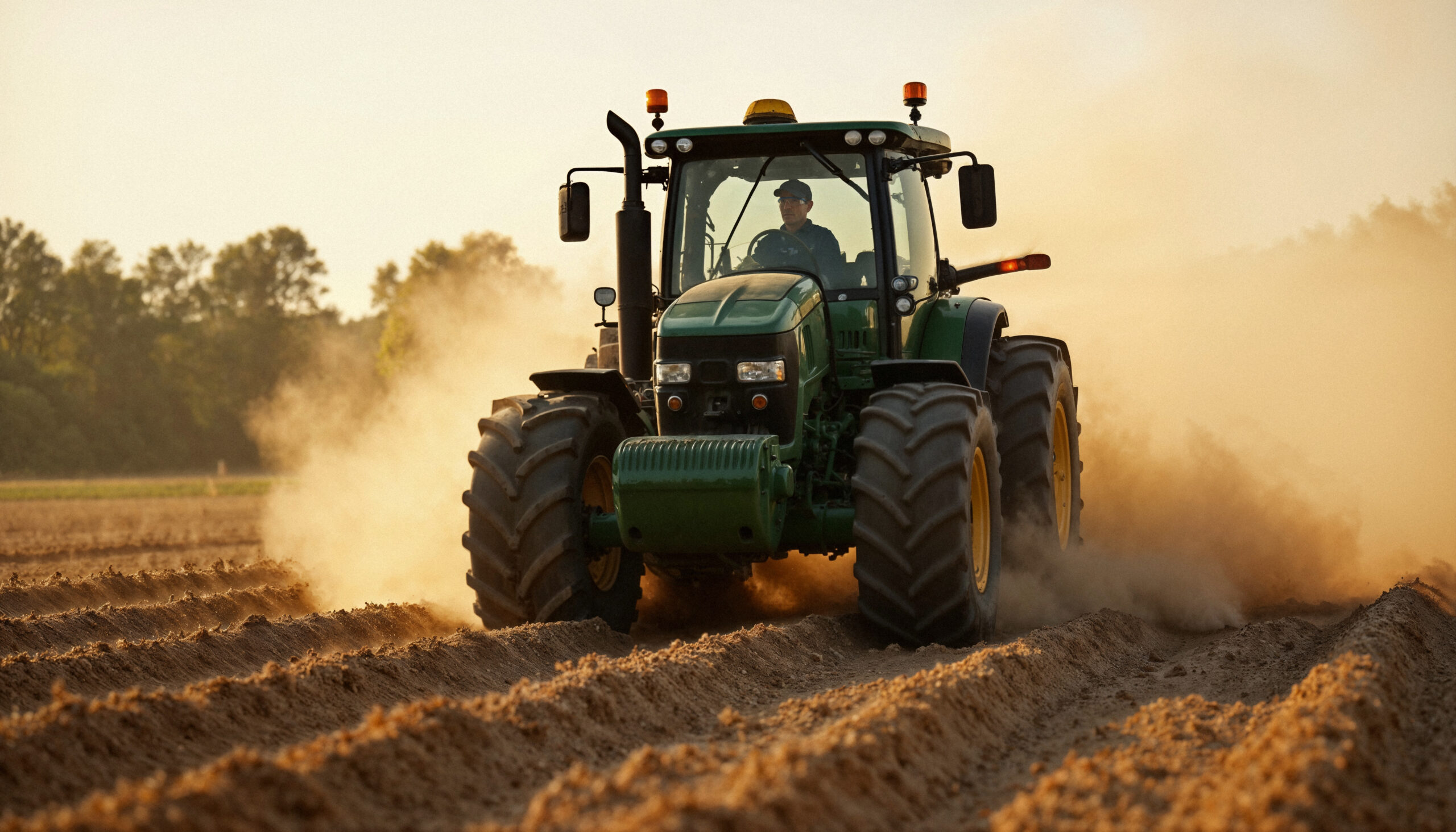 un-camion-travaillant-dans-un-champ-par-une-journee-ensoleillee