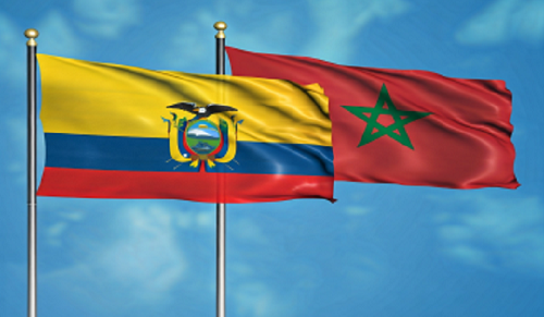 Image drapeaux Maroc Equateur