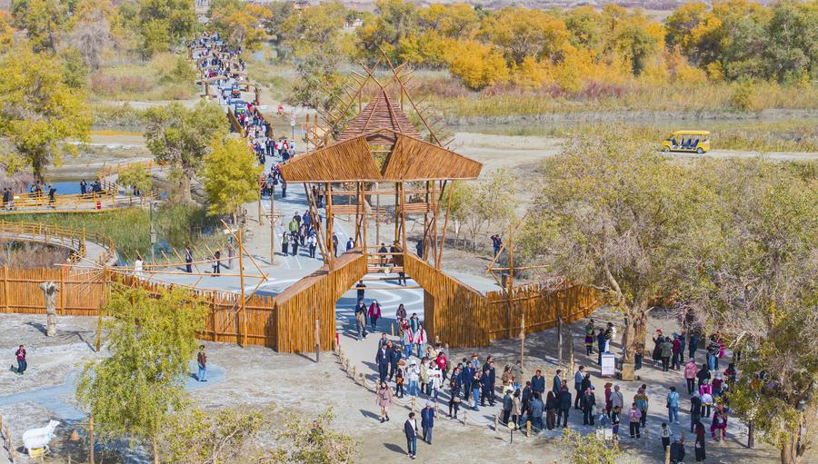 #(EcoChina) CHINA-XINJIANG-YULI-POPULUS EUPHRATICA-SCENERY-TOURISM (CN)