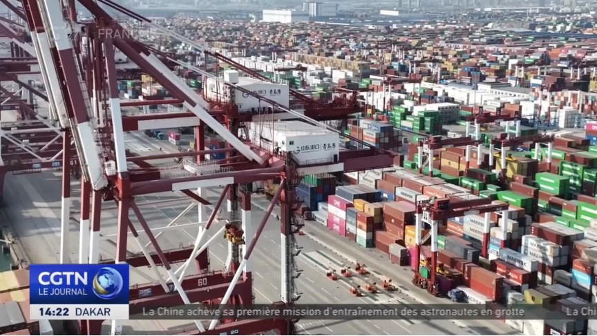 CGTN port quingdao