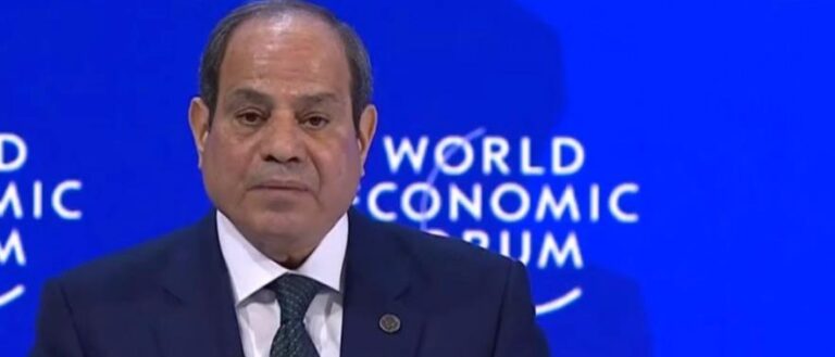 Image Egypte Sisi Davos discours