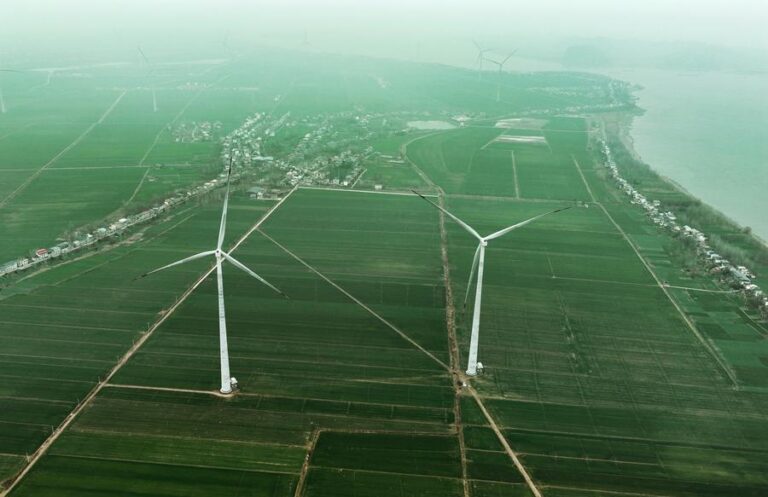 Image Chine énergie éolienne et solaire