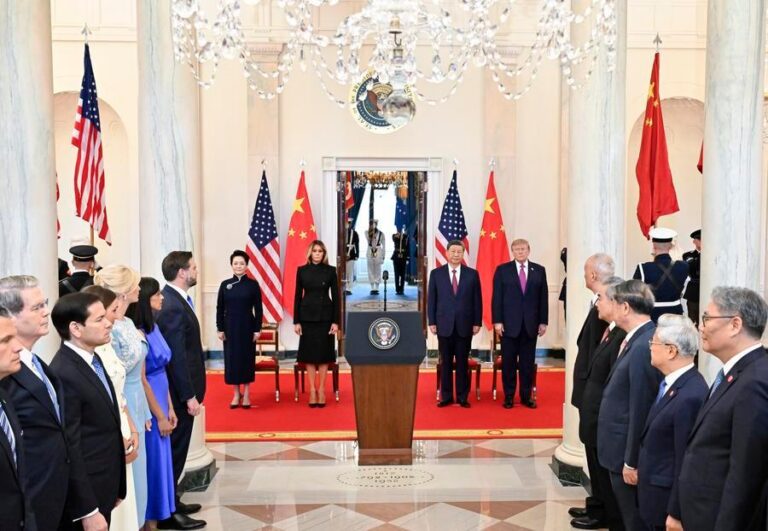 Image Chine Xi Trump hommage SG mondiale