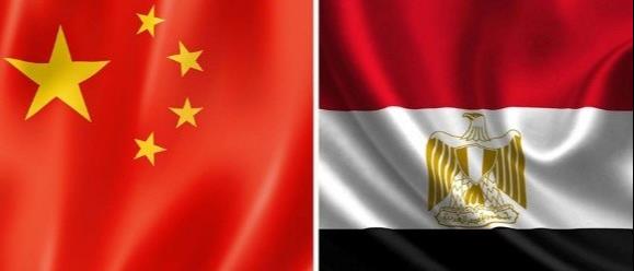 Image drapeau Chine Egypte 2