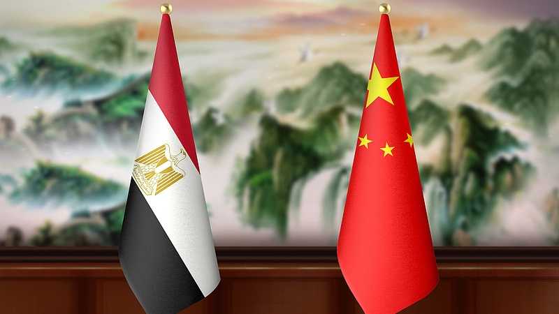 Image drapeau Chine Egypte